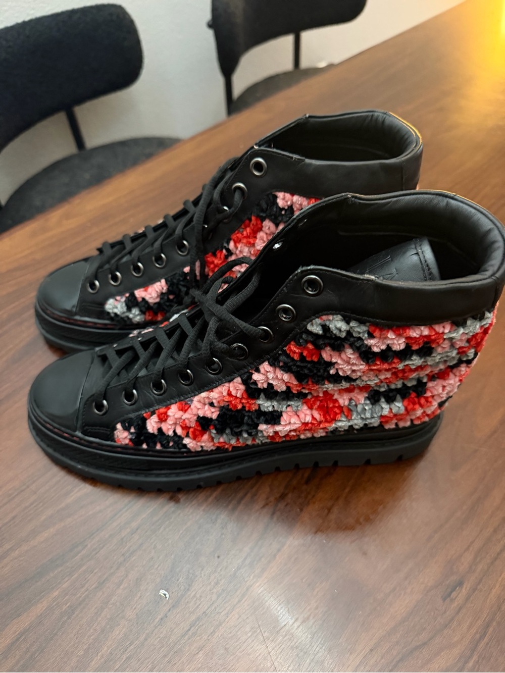 Krojay: Designer and Handmade Women's High-Top Crochet Sneakers